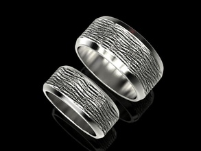 anelli di nozze texture gioielli la stampa 3dprinted stampabile il design anello gioiello d'oro moda printabl oro altri prototipazione argento matrimonio 3d print model - Mito3D