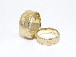 wedding rings wood texture jewelry 3d model various models 3d print model - Mito3D