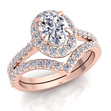conjunto para boda anillo de diamantes modelo 3d impresión la joyería joya gem compromiso imprimible el diamante plata oro engagem moda sterling blanco zafiro y belleza los anillos 3d print model - Mito3D