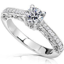Hochzeit Solitär-Diamant-ring Schmuck Juwel engagement diamond ring Silber gold engagem gold-ring Mode-ring weiß Mode-Schönheit Halskette cad sterling Diamant-ring Ringe 3d print model - Mito3D