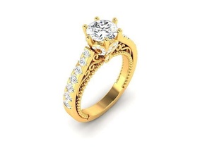 düğün Solitaire yüzük yüzükler sterlin yazdırılabilir elmas platin parlak nişan mücevher takı altın Erkeklerin damat erkekler gümüş 3d print model - Mito3D