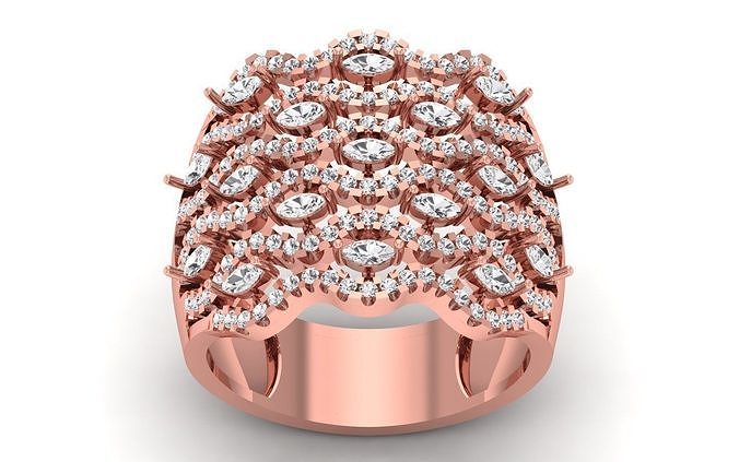 Casamento solitário mulheres banda anel argolas esterlina imprimível diamante jóia jóias prata joalheria delicado luz ouro branco noivado anéis 3D print model - Mito3D