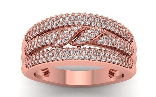 Casamento solitário mulheres banda anel joalheria feminino diamante argolas massa coleção noivado imprimível 3d print model - Mito3D