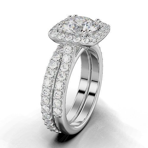 düğün KADIN yüzük takı yüzükler mücevher nişan elmas moda gümüş angagem güzellik altın 3D print model - Mito3D