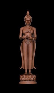 Mercredi lumière moine Bouddha art sculpture ancien statue sculptures 3d print model - Mito3D