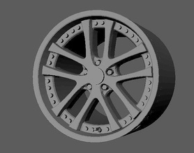 weds lxz 3d print ready hotwheels diecast rims wheels hobby diy automotive wedslxz miniature car wheel rim 3d print model - Mito3D