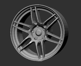 weds sa60m wheels 3d print ready model rims hotwheels diecast hobby diy automotive miniature car wheel volk 3d print model - Mito3D