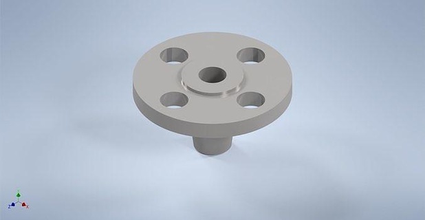 weld neck flanşlar 1 2 inç asme ansi flanş Sanayi mühendislik borular çelik mekanik ekipman metal Bölüm parçalar boru kapak hattı Bilim pompa gaz Su cad 3d 3d print model - Mito3D