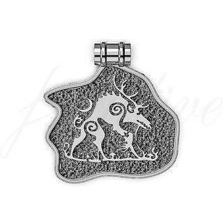 wendigo pendant art silver gold model 3d print jeweler printable mythology sculpture fantasy symbol viking scandinavia legend pendants warrior jewelry 3d print model - Mito3D