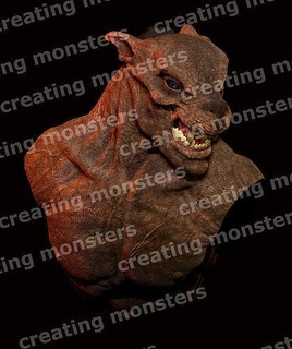 hombre lobo busto terror animal bestia Víspera Santos Arte esculturas 3d print model - Mito3D