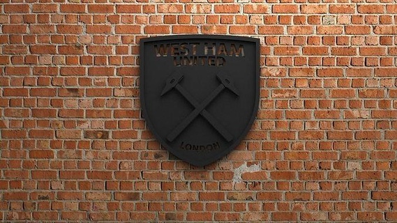 west ham united fc logo goal sports game play football soccer fifa league championship competition europe icon stadium team champions 3d 3dprint sculptures england art 3d print model - Mito3D