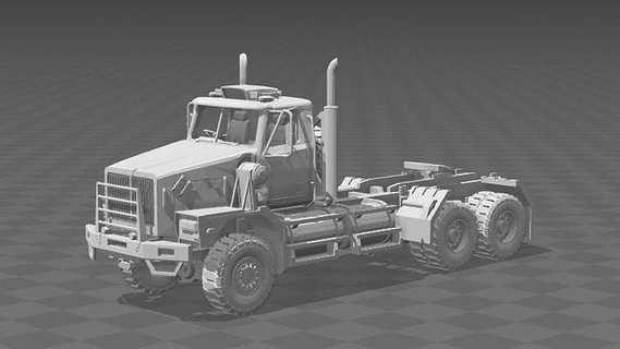 occidentale stella 6900 veicolo pesante camion trattore ruota industria industriale passatempo Fai settore automobilistico 3d print model - Mito3D