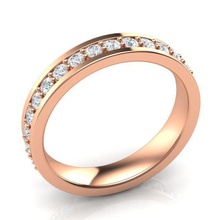 wg27a gioielli diamante anello bande 3dprint cad disco di platino fidanzamento solitaire la pietra halo anelli 3d print model - Mito3D