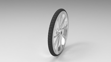 roue pneu véhicule rétro conceptuel Jeux jouets Jeu accessoires 3d print model - Mito3D