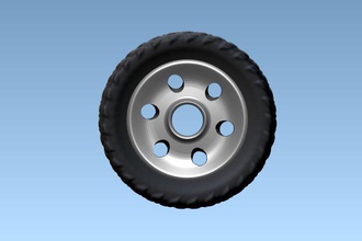 wheel - 3d model art 3dmodel zbrush sculpture rim tyre spareparts mechanic games toys 3d print model - Mito3D