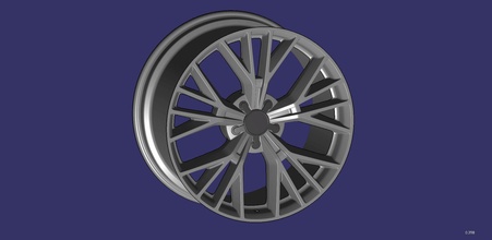 wheel 20 inch audi a7 tire chrome car industry vehicle metal automation machinery hobby 20inch aluminiumwheel aluminium quattro rim sporke diy automotive 3d print model - Mito3D