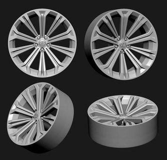 roda Toyota corola carro pneu veículo esporte corrida passatempo faça automotivo 3d print model - Mito3D
