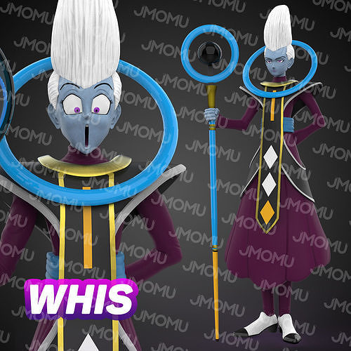 chuchoter figure dragonballsuper dragonballz Dragon Ball 3d imprimante 3dprint fanart anime manga jouets art personnage modèle dbs dbz 3dwhis whisfanart Jeux 3D print model - Mito3D