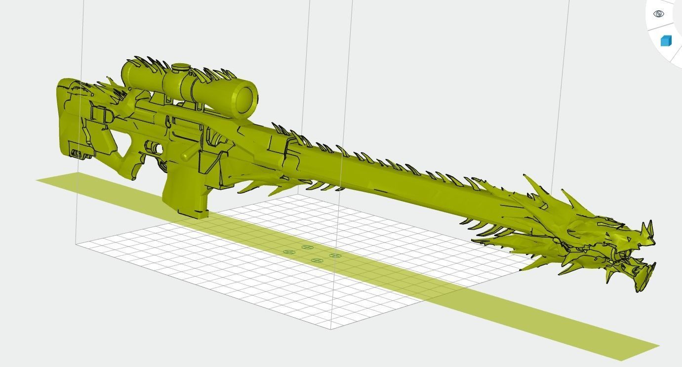 whisper of worm stl destiny destiny2 sniper exoitic hobby diy 3D print model - Mito3D