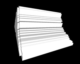 beyaz merdivenler kağıt bilgi ciltli bilgelik günlük sanat heykeller 3d print model - Mito3D