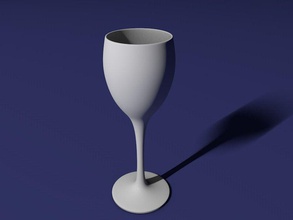 bianca vino bicchiere cristalleria stoviglie champagne casa cucina cenare fbx camera casalinghi flauto bottiglia 3d print model - Mito3D