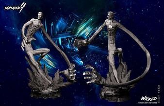 malvagio meraviglia canna richards scultura pronto 3d stampa stl statue sculture arte 3d print model - Mito3D