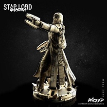 wicked marvel star lord sculpture guardians of galaxy stls stl 3d printing sculptures avengers marvelcollectibles comics models 3dprint 3dprintable 3dprinting 3dprinter resinprinter mars2pro starlord hobby diy 3d print model - Mito3D
