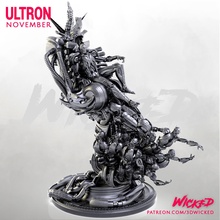 wicked marvel ultron sculpture stls ready printing stl 3d statues figures sculptures avengers age civil war endgame infinity collectibles diy hobby 3d print model - Mito3D