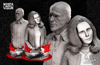 wicked marvel vision bust 3d print model patreon stlfiles 3dprinting art sculptures 3d print model - Mito3D