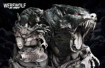 wicked marvel werewolf bust 3d print model comics 3dprinting 3dmodeling art sculptures 3d print model - Mito3D
