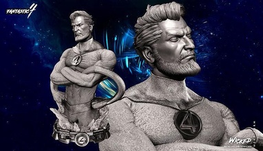 wicked reed richards bust tested ready 3d printing stl statues marvel sculptures art 3d print model - Mito3D