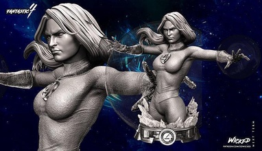wicked susan storm bust tested ready 3d printing stl statues marvel sculptures art 3d print model - Mito3D