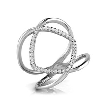 geniş bant yüzük takı sterling nişan mücevher elmas düğün yüzüğü Gümüş yazdırılabilir moda güzellik giyim vintag altın cad Safir engagem 3d print model - Mito3D