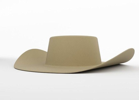 amplio borde sombrero Afuera arbusto safari caminante vendedor sombreros vaquero texturas chasquido fedora sintió personaje humano ropa Moda 3d print model - Mito3D