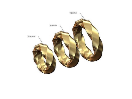 largo contorto tallone braccialetto fascino intrecciato corda filo pendente gioielleria stampabile oro argento moda reperti sfaccettato geometrico tubo 3d modello 3d print model - Mito3D
