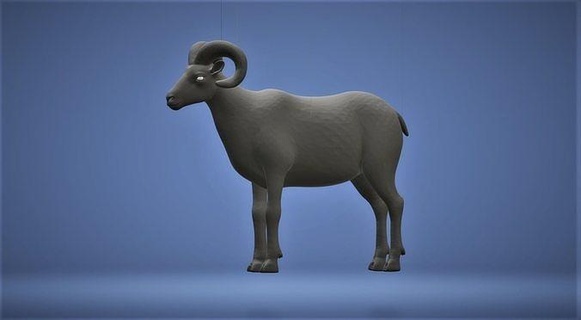 breiter Zähler animel Zoo Natur Hirsch reh Tier Tierwelt Kunst Safari afrikanisch Skulpturen 3d print model - Mito3D