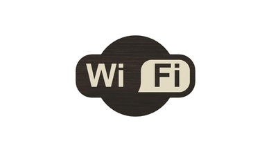 wifi sign your business home art placard cnc 3d signs logos 3d print model - Mito3D