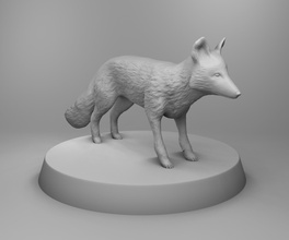 wild fox forest animal nature environment cold 3d printing 3dprintmodel science biology 3d print model - Mito3D