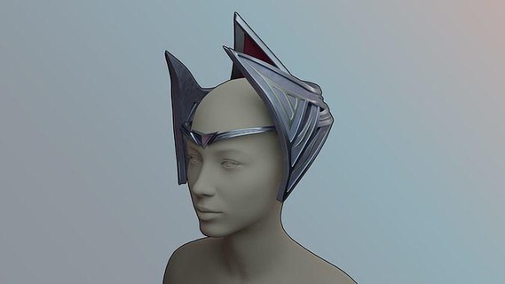 selvagem fenda Irelia cabeça acessórios cosplay ri liga legendas Liga lendários passatempo faça 3d print model - Mito3D