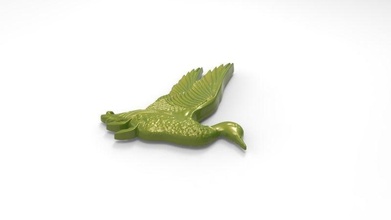 salvaje muestra pato cazador 3d arte esculturas 3d print model - Mito3D