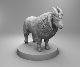 selvaggio pecore ariete animale zoo montagna zona 3d 3dprintmodel scienza biologia 3d print model - Mito3D