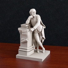 william shakespeare 3d print model man people sculpture art statue deco book writer poet sculptures 3d print model - Mito3D