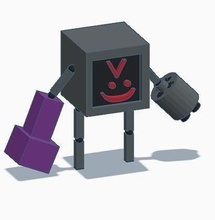 colita dani karlson robot Leche espesa juegos juguetes 3d print model - Mito3D
