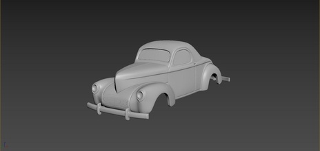 willys coupé 1941 corpo stampa macchina macchine passatempo auto settore automobilistico sport modello printcar retrò guidare deriva rc giocattolo plastica fai 3d print model - Mito3D