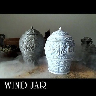 wind jar flowerpot print place vase flower pot house decor 3d print model - Mito3D