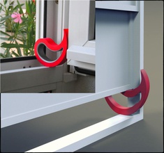 la fenêtre de titulaire maison pièces défi windows les rideaux le butée accessoires 3d print model - Mito3D