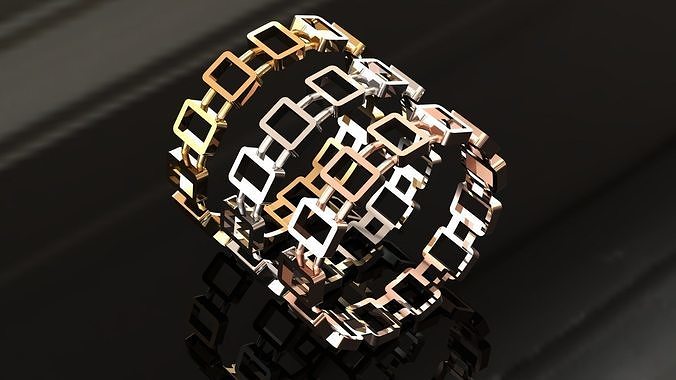 ventana anillo joyería joya oro imprimible conceptual anillos concepto enganchar 3D print model - Mito3D