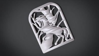 window ventilation ornaments horse motifs house chair office living table dinning furniture furnitures interior pieces art tool modern woog wooden armchair kitchen set seating dining room classic 3d print model - Mito3D