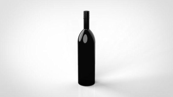 wine bottle design available cheap price glass isolated empty full drink simplicity vine cold nature white close ed model cad product solidworks printable art mathematical 3d print model - Mito3D