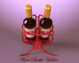 titolare bottiglia di vino casa 3d san valentino la famiglia altri stampabile stampa cucina pranzo e sala da 3d print model - Mito3D